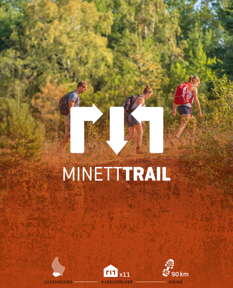 Das Cover der Minett Trail-Broschüre
