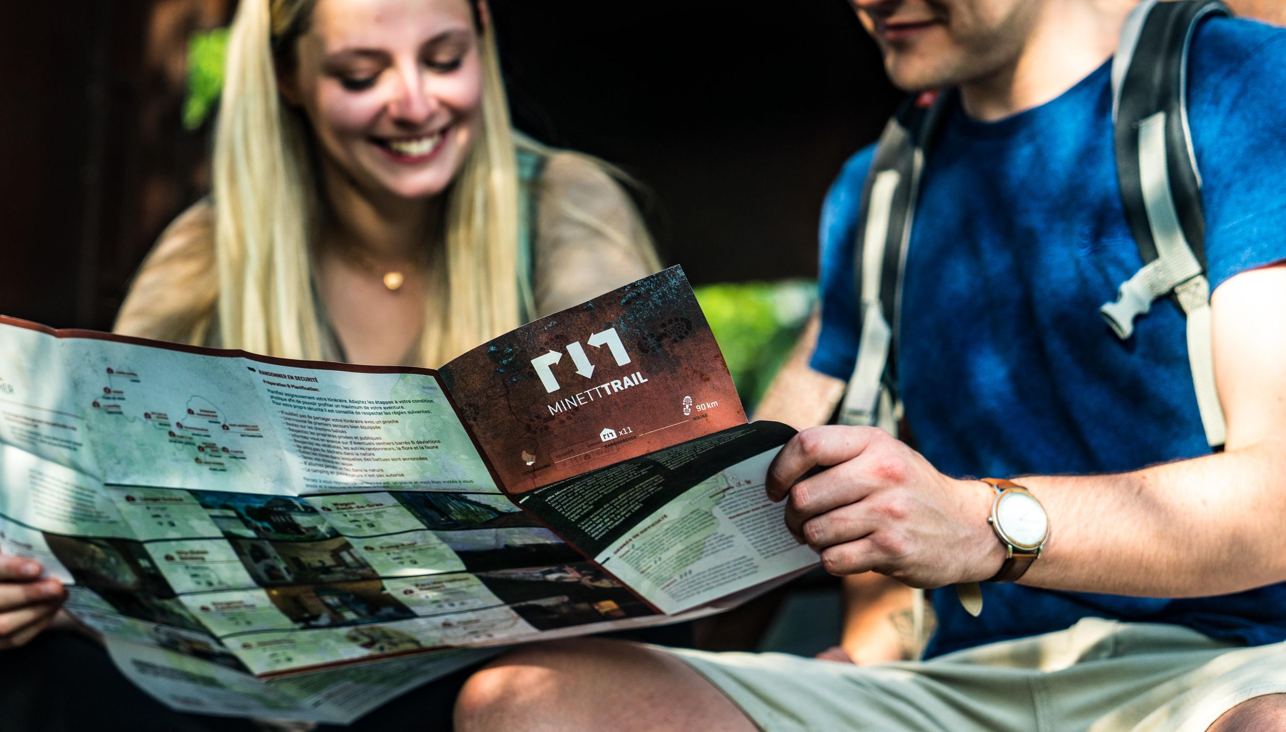 Discover the region with the Minett Trail map