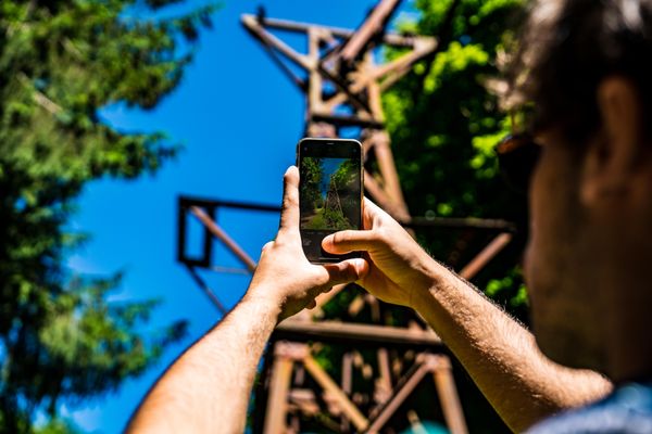 Des vestiges de l'ère industrielle jonchent le sentier Minett